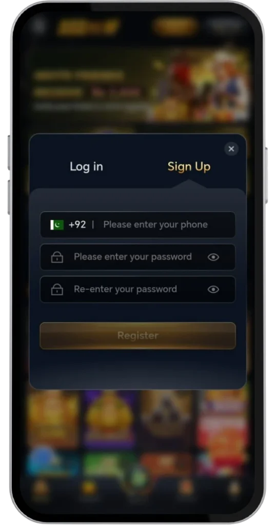 222rs game APK registration image